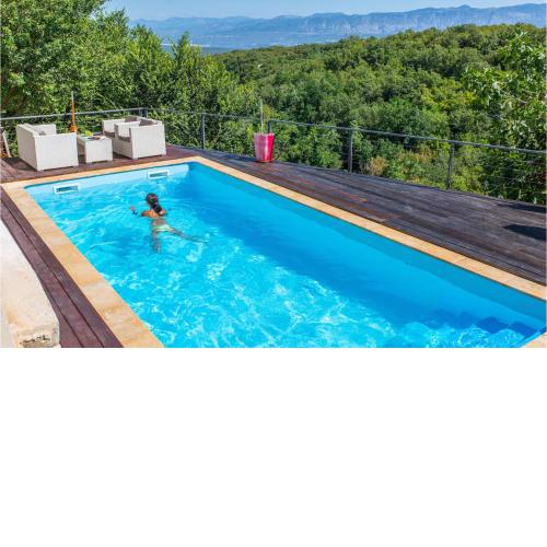 Amazing Home In Dobrinj With Sauna, Wifi And Outdoor Swimming Pool