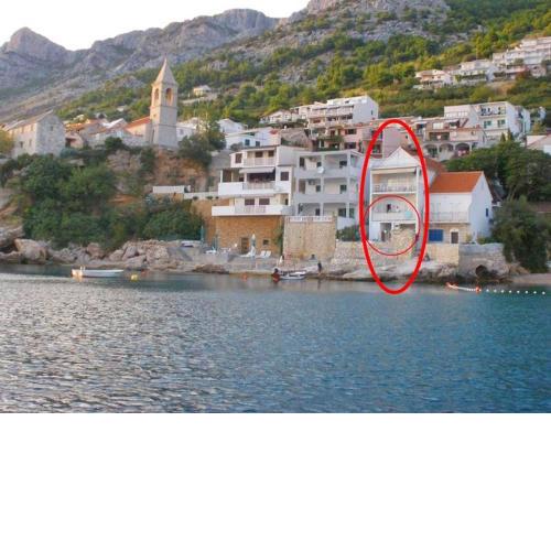 Apartment in Pisak with sea view, balcony, air conditioning, WiFi 195-1