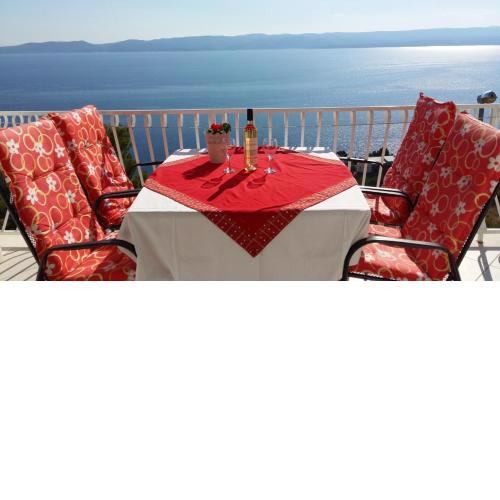 Apartment in Pisak with sea view, balcony, air conditioning, WiFi 90-7