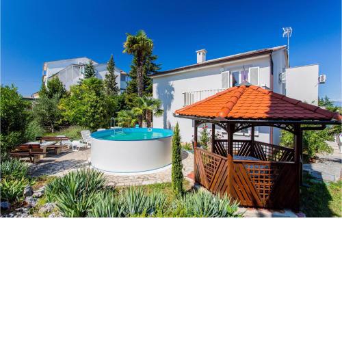 Beautiful home in Malinska with 6 Bedrooms, WiFi and Heated swimming pool