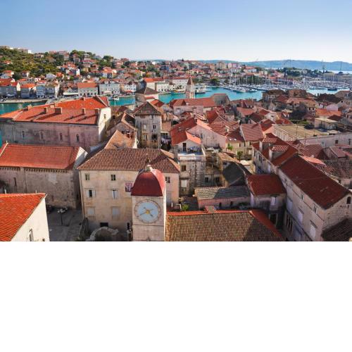 Holiday apartment in Okrug Gornji with terrace, air conditioning, W-LAN 5053-3