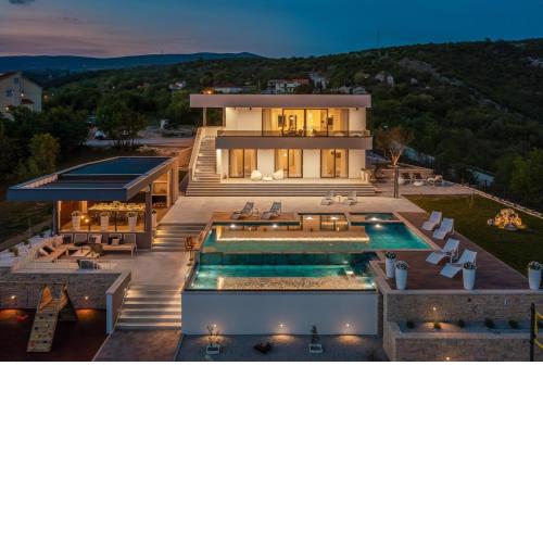 Luxury Villa Arya with 77sqm heated pool, hot-tub, sauna, gym, billiard, playgrounds, 6 bedroom