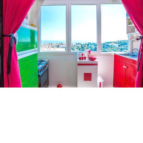 One bedroom appartement at Dubrovnik 300 m away from the beach with sea view and wifi