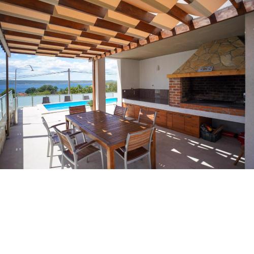 Seaview villa Anpero with heated pool and sauna