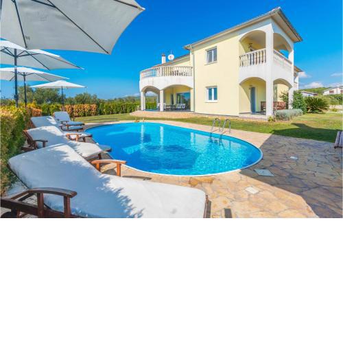 Stunning Home In Turanj With 8 Bedrooms, Outdoor Swimming Pool And Heated Swimming Pool