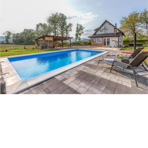 Awesome Home In Smiljan With Sauna, Wifi And Outdoor Swimming Pool